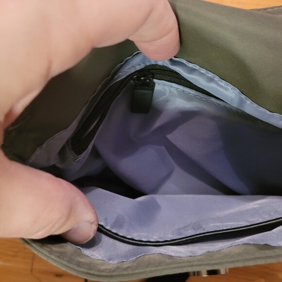 IHKWIP The Foldover Saddle Crossbody Military Olive Bag New & Never Used - Picture 10 of 11